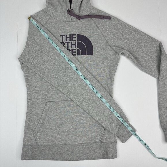 The North Face Women’s Gray Purple Hooded Long Sleeve Sweatshirt XS/C33 - Picture 14 of 15